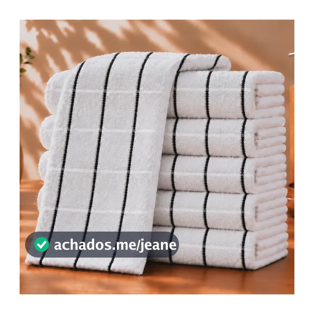 Kit 10 Panos De Prato Xadrez Atoalhado Alta Absorção Luxo Branco