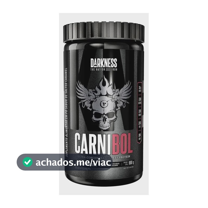 Proteína Darkness Carnibol Beef em pó sabor Caramelo salgado x 900g