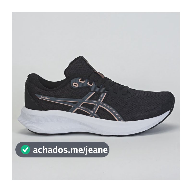 Tênis Asics Raiden 5 Feminino Treino Preto/rosa 36 Br