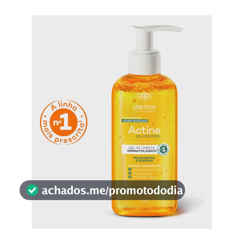 Gel de Limpeza Facial Darrow Actine Oil Control Refil 140g