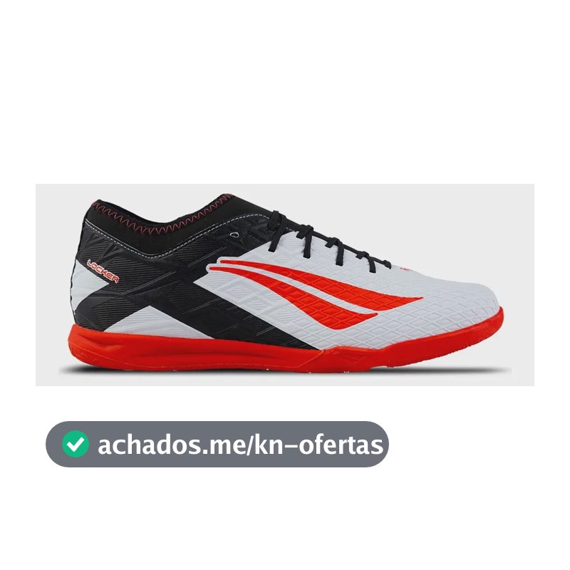 Chuteira Futsal Masculina Rx Locker Y-3.0 Penalty Branco-vermelho-preto Liso 38 Br