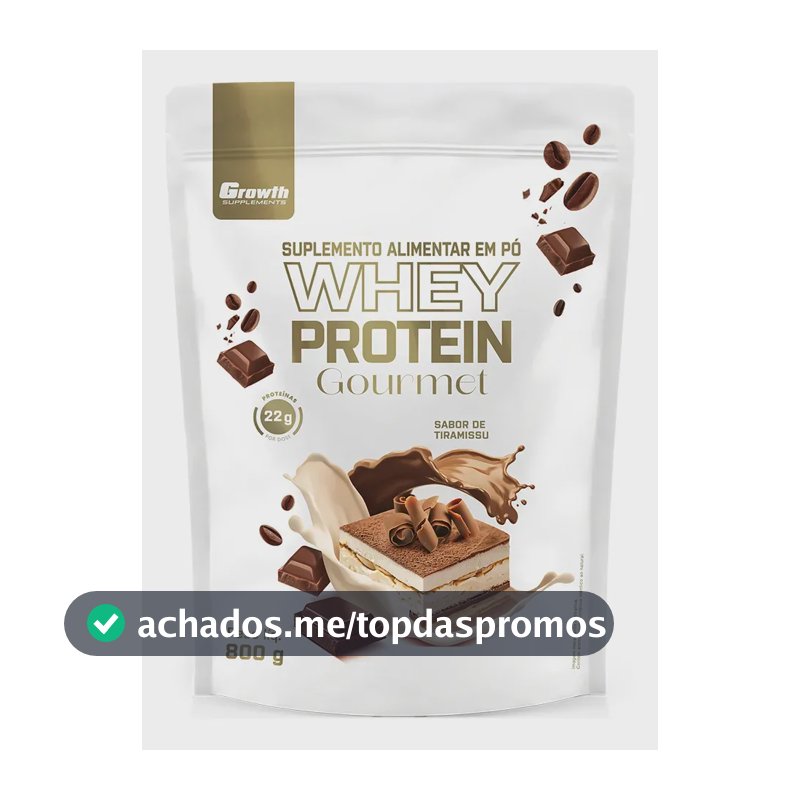 Whey Protein Gourmet 800g Growth Supplements - Tiramisu