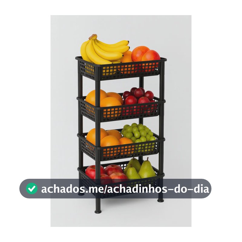 Fruteira De Chao Estante Com 4 Prateleira Organizadora De Plástico Modular Multiuso Para Cozinha Quarto Sapateira