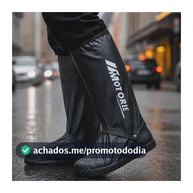 Capa De Chuva Para Calçado Motoqueiro Impermeável Antiderrapante