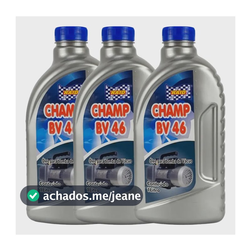 Oleo Para Bomba De Vacuo Champ Bv 46 3 Litros Refrigeração