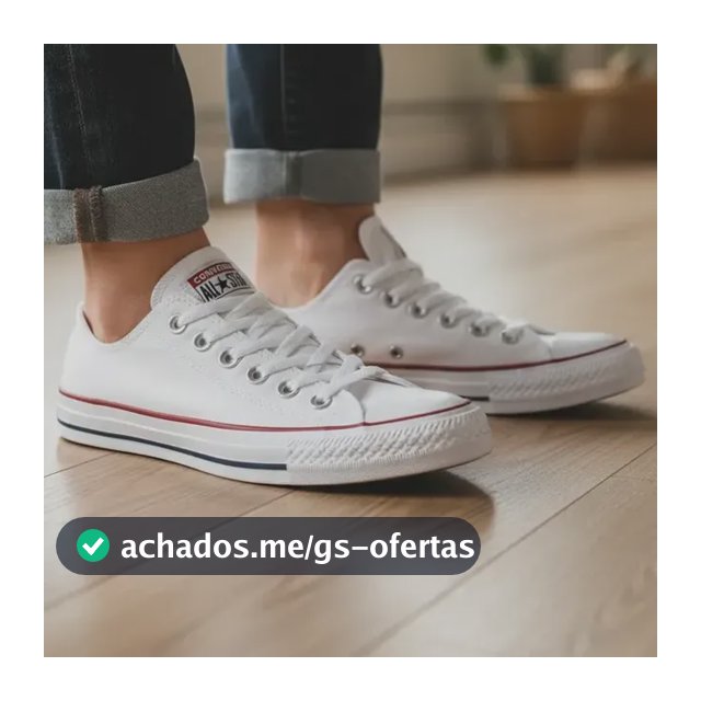 Tênis All Star Converse Classico Chuck Taylor Cano Baixo Branco/marinho Liso 37