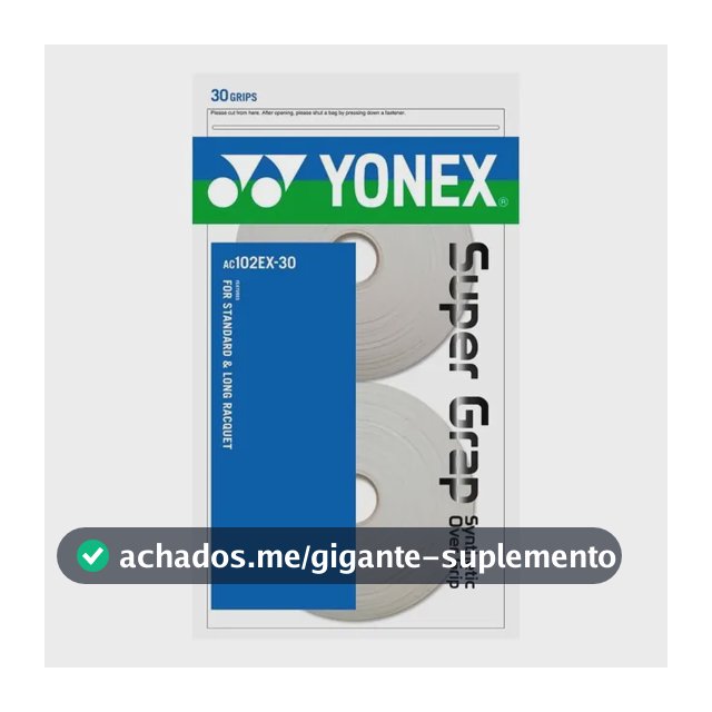 Grip Yonex Super Grap - Rolo C/ 30 Unidades - Branco