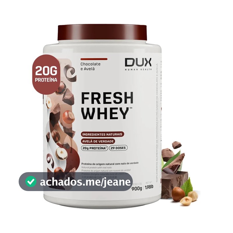 Whey protein Dux Nutrition FreshWhey em pó sabor Chocolate belga e avelã x 900g