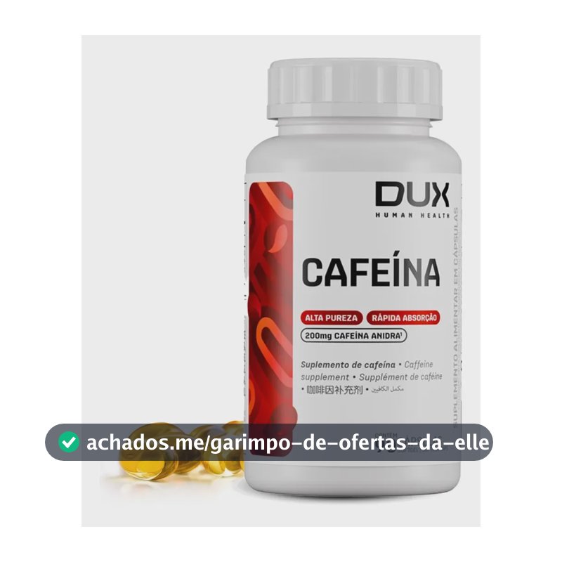 Cafeína Dux Nutrition em cápsula Sem sabor x 100g de 90 un