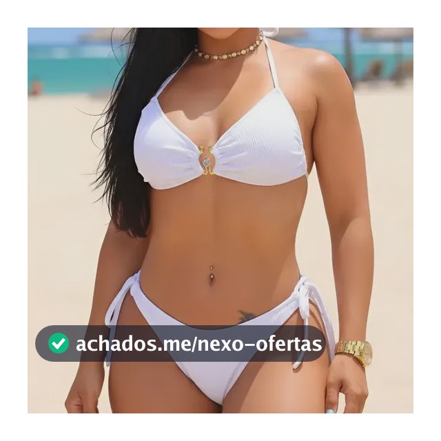 Biquíni Cortininha Calcinha Cavada Triângulo Fitas Sexy