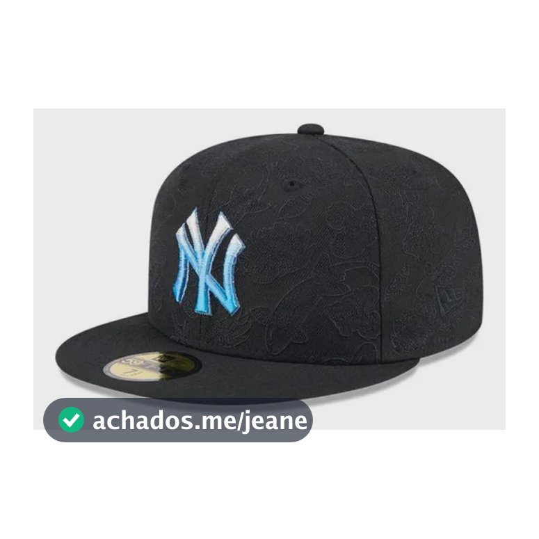 Boné New Era 59fifty Fitted New York Yankees Tonal Koi Preto Gg