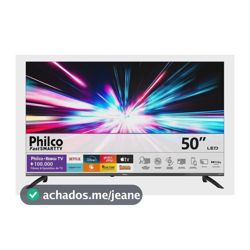 Smart Tv Philco 50 P50vik 4k Uhd Led Roku Dolby Audio Wi-fi Hdr10 110/220v