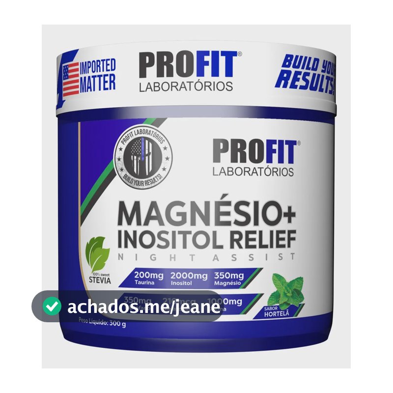 Magnésio + Inositol Relief: Suplemento Para Melhor Sabor Hortelã