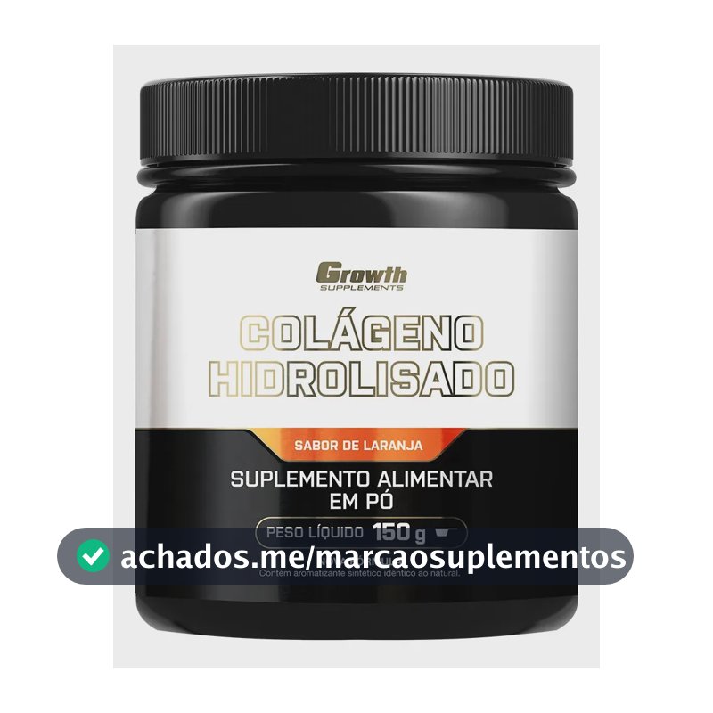 Colágeno Hidrolisado 150g Growth Supplements Laranja