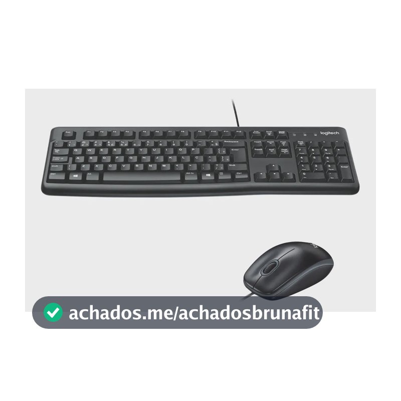 Kit Teclado e Mouse MK120 USB Logitech 920-004429