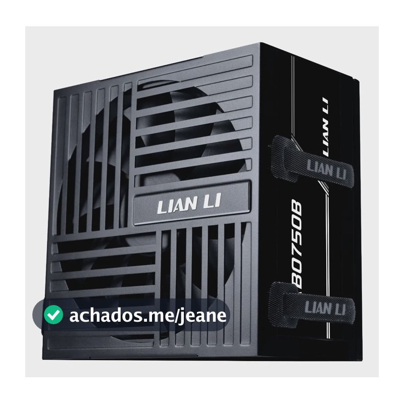 Fonte Lian Li Rb750b Preto 750w Atx 80 Plus Bronze Preto