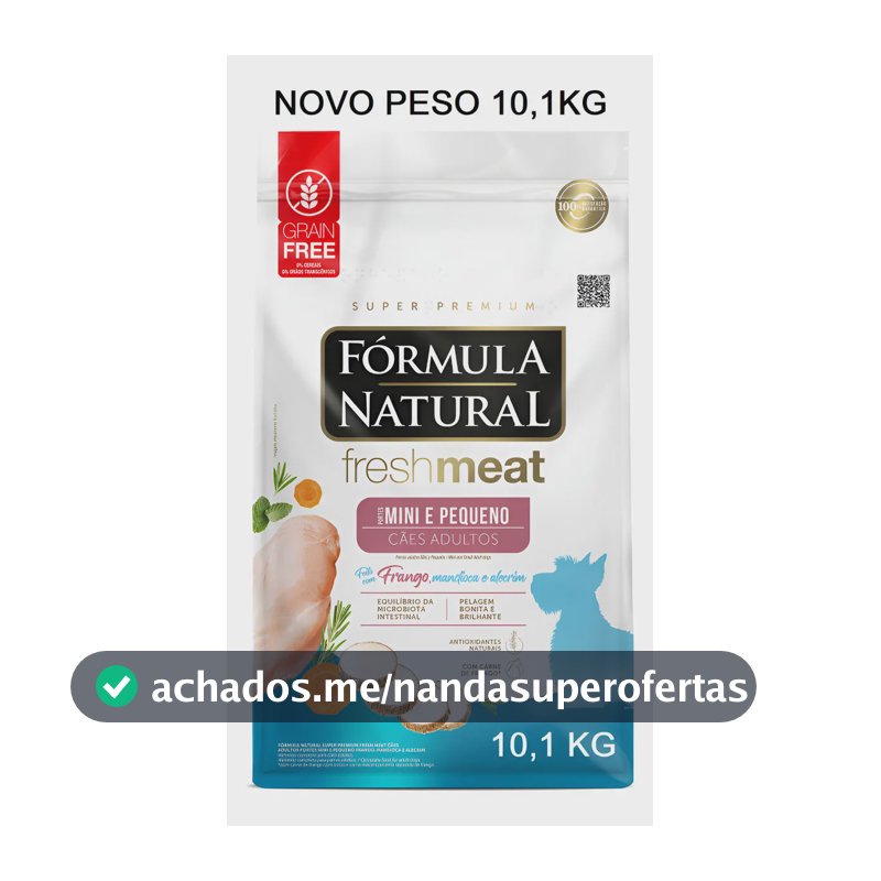 FORMULA NATURAL FRESH MEAT ADULTO PORTE MINI E PEQ. 10,1KG