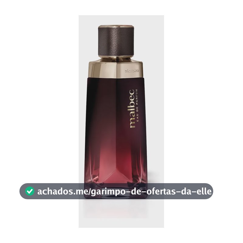 Malbec Eau De Parfum O Boticário Masculino Original 90ml