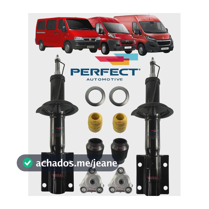 Par Amortecedor Dianteiro Perfect + Kit Ducato Jumper Boxer