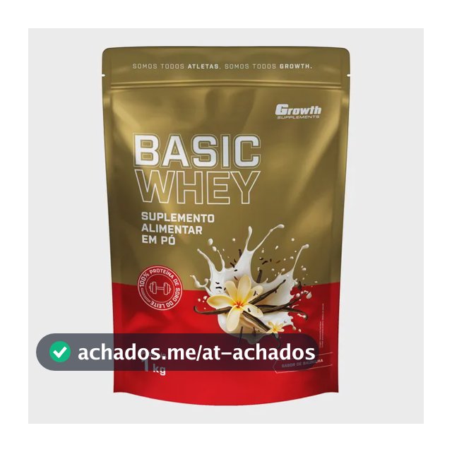 Basic Whey 1kg Growth Supplements Baunilha