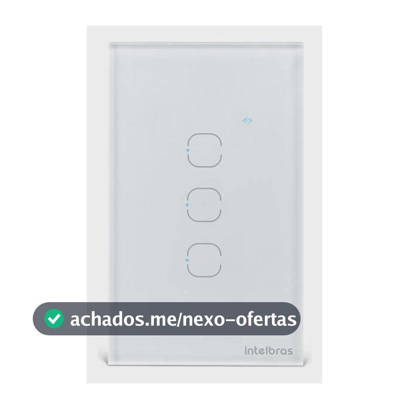 Interruptor Inteligente Touch WI-FI 3 Teclas EIW 1003 Branco Intelbras