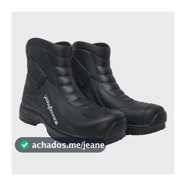 Bota De Chuva Moto Motoqueiro Cano Curto  - Pantaneiro