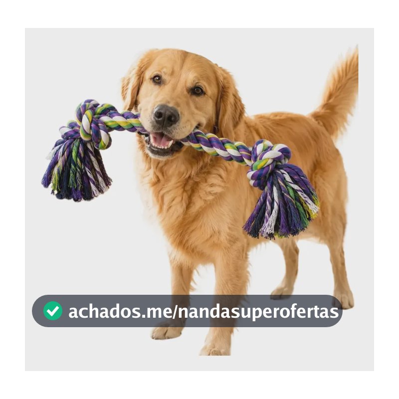 Brinquedo Pet Cachorro Grande Corda Dental Reforçada