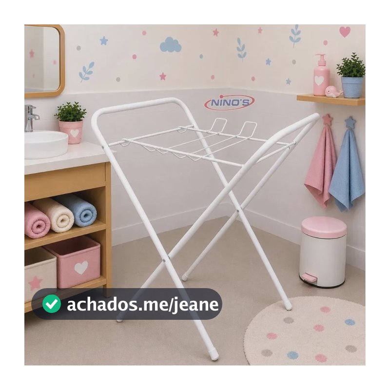 Suporte Para Banheira Desmontável Prático Super Compacto Cor Branco Ninos