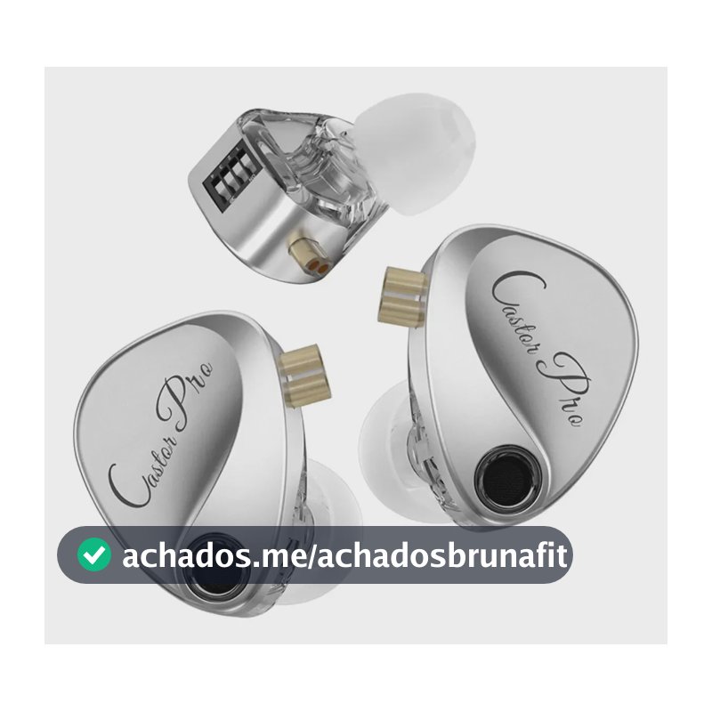 Fone De Ouvido Kz Castor Pro Version Cor Prateado