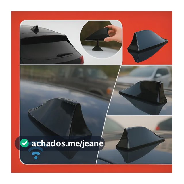 Melhor Antena Automotiva Shark Externa Amplifica Am Fm Preto