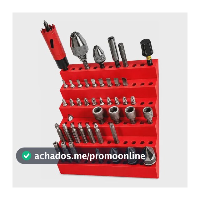 Suporte Organizador Para Bits 72 Posições Vermelho