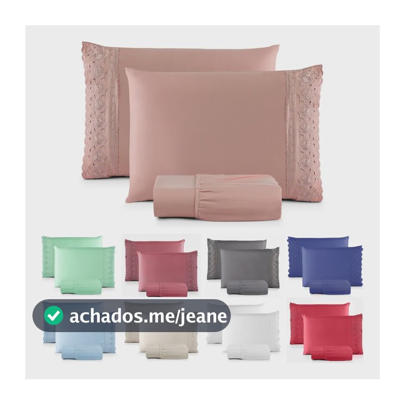 Jogo Lençol Lese Queen 400 Fios Cama Toque Macio Liso Hotel Rose
