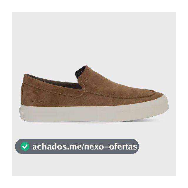 Sapatênis Aramis Easy Drive Casual Slip On Respirável Marrom 38 Br