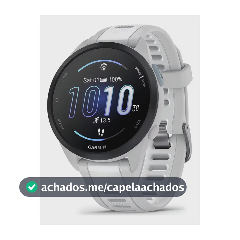 Relógio Garmin Forerunner 165 Amoled BRANCO Desenho Da Pulseira Mesh Branco