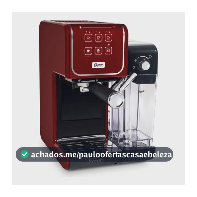Cafeteira Espresso Primalatte Bvstem6801r Touch Red Oster Cor Preto/Vermelho