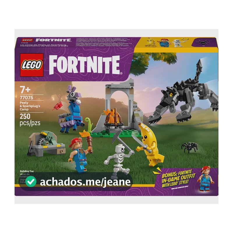Lego Fortnite Acampamento De Embananado E Faísca Set 77075 Construção Criativa