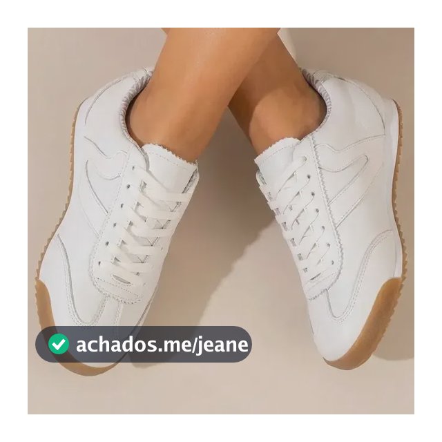 Tênis Branco Feminino Vittal Couro Legitimo Casual Clássico