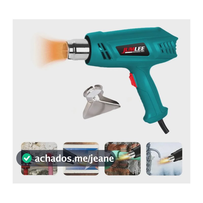 Soprador Térmico 3000w Com Acessório E Alta Potência Azul-celeste