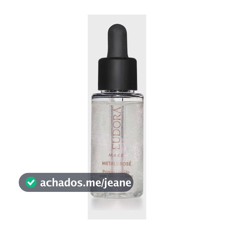 Eudora Make Primer Facial Líquido Metals Rosé 32ml