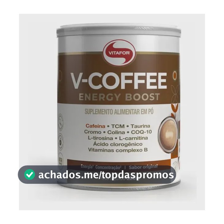 Suplemento V-coffee Energy Boost 220g Vitafor