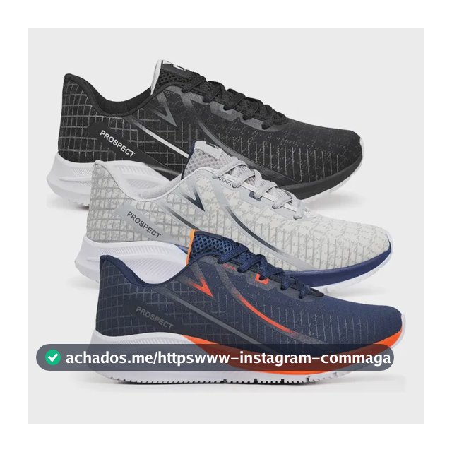 Kit 3 Tênis Masculino Prospect Spark Academia Caminhada Leve Azul. Cinza E Preto 42 Br