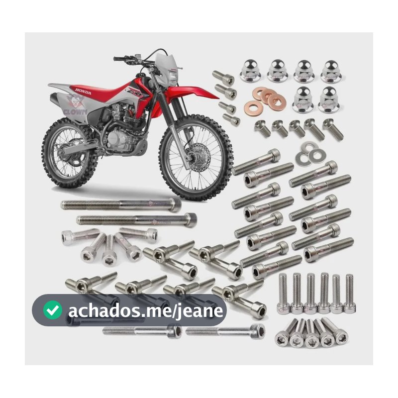 Clown Crf230 Kit Parafuso Allen Inoxidável Motor Inteiro A7i