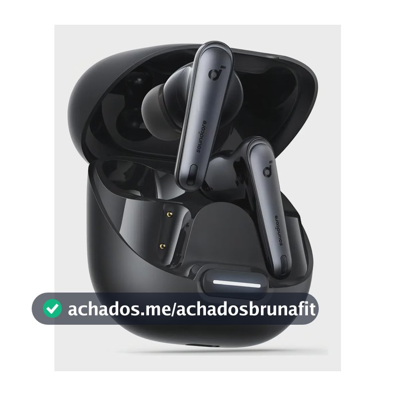 Fone De Ouvido Soundcore by Anker Liberty 4nc ANC Redução de Ruído de 98,5% Cancelamento Adaptativo Bluetooth 5.3 Multiponto Cor Preto para Ouvidos e Ambiente Áudio Hi-Res 50H Bateria Carga Sem Fio