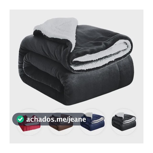 Coberdrom Edredom Sherpa Lã Carneiro Casal Queen Cobertor