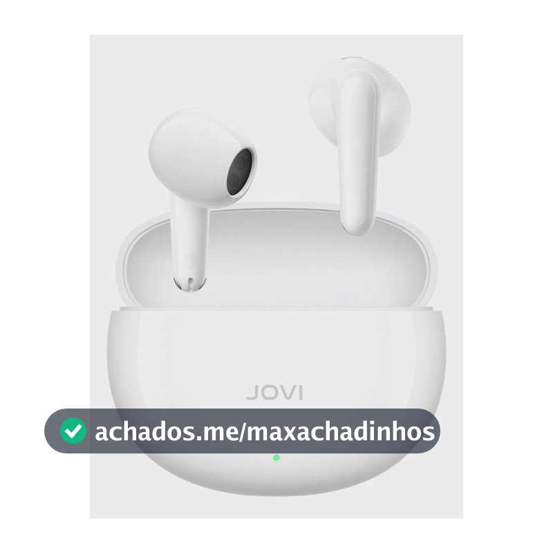 Fone Bluetooth JOVI Buds Air3 IP54 Até 50h Redução de Ruído