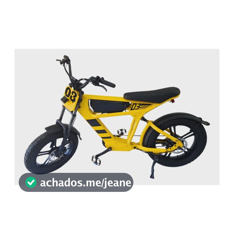 Bicicleta Elétrica Ft03 E-mountain Bike 1000w Potente Amarelo 20