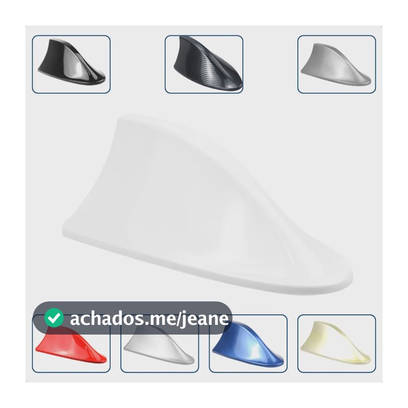 Antena Shark Tubarão Honda Hrv Civic Fit City Crv Accord Top Shark Barbatana Tubarão Branco