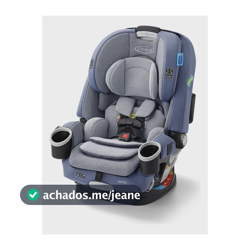 Cadeira Infantil Para Carro 4ever Dlx 4 Em 1 Com Sistema Latch Graco, Maddox, Preto E Cinza