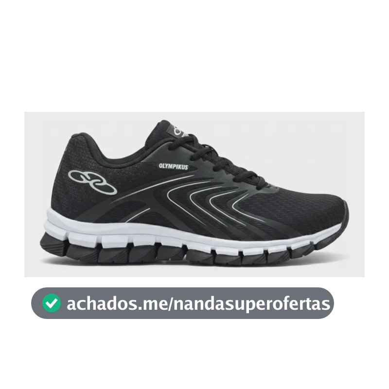 Tenis Masculino Esportivo Olimpic Academia Caminhada Promoçã Preto/branco 40 Br