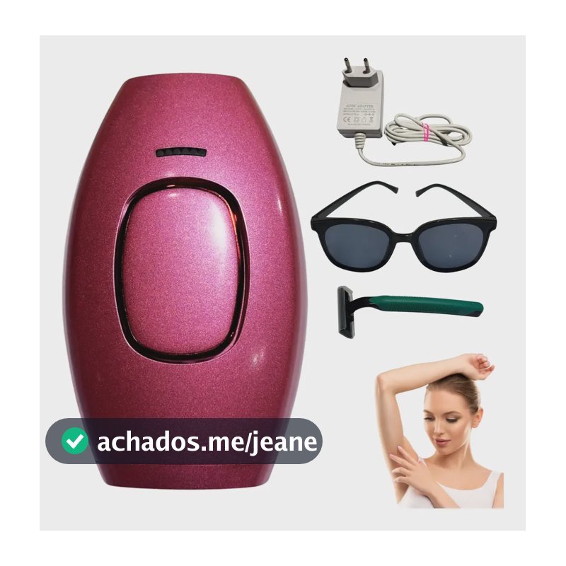 Depilador A Laser Ipl Disparos Luz Pulsada Depilação Indolor Rosa 127/220v